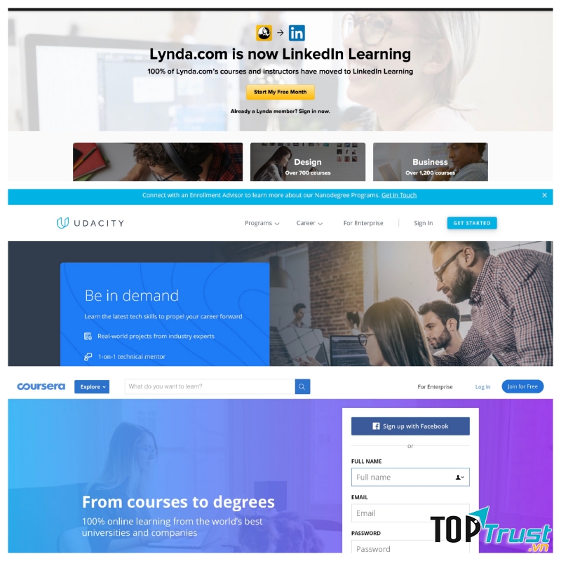 Website giáo dục trực tuyến tốt nhất thế giới