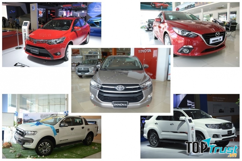 Xe ô tô bán chạy nhất tại Việt Nam năm 2016