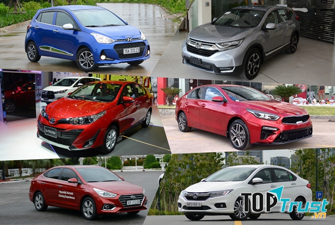 Xe ô tô bán chạy nhất tháng 2/2019